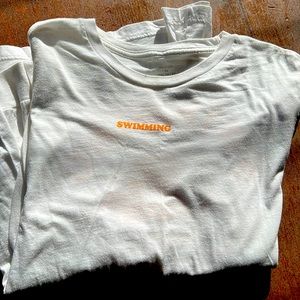 Mac Miller swimming long sleeve tee shirt